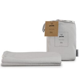 Panda London 100% Bamboo Bedding Fitted Sheet (2-Pack) Pure White Cot/cotbed - thumbnail 1