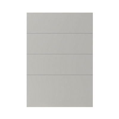 GoodHome Stevia Matt Grey 4 Drawer Multi Drawer Front (H)715mm (W)497mm (T)18mm - image 1