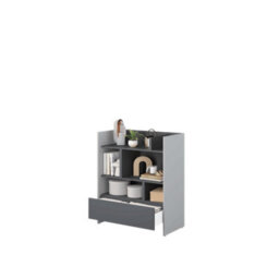 Arte Bed Concept Grey Sideboard Cabinet 92Cm - thumbnail 2