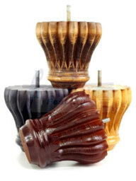 L&F Set Of 4 Replacement Furniture Bun Feet Mahogany Turned Wooden Legs 110mm High M8 (8mm) - thumbnail 8