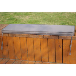 Garden Bench Pad Outdoor Waterproof Fabric 2 Seater Furniture Swing Seat Only Cushion(Grey) - thumbnail 3
