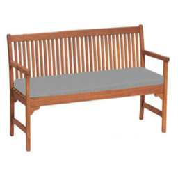 Garden Bench Pad Outdoor Waterproof Fabric 2 Seater Furniture Swing Seat Only Cushion(Grey) - thumbnail 2