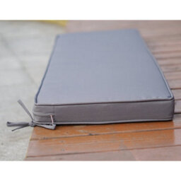 Garden Bench Pad Outdoor Waterproof Fabric 2 Seater Furniture Swing Seat Only Cushion(Grey)