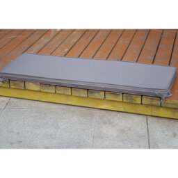 Garden Bench Pad Outdoor Waterproof Fabric 2 Seater Furniture Swing Seat Only Cushion(Grey) - thumbnail 5