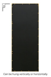 "Mirroroutlet - The Genestra - Gold Modern Window Garden Wall Mirror 79"" X 31"" (200 X 80 Cm)" - thumbnail 5