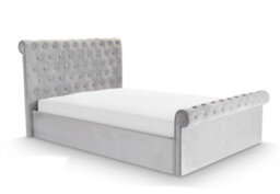 Home Treats Ottoman Bed Frame Velvet Padded Upholstered Small Double Storage Bed - No Mattress - thumbnail 6
