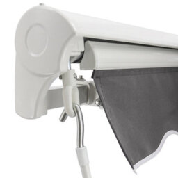 Sundaze 4.5X3M Half Cassette Manual Patio Awning Retractable Sun Shade Sail Canopy Grey - thumbnail 6
