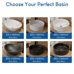 Affine 600mm Bathroom Countertop Vanity Unit Oval Basin Soft Close Wall Hung Oak Effect - thumbnail 6