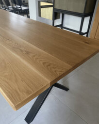 TRL Handmade Furniture Sophisticated Oak Dining Table - Natural - thumbnail 2