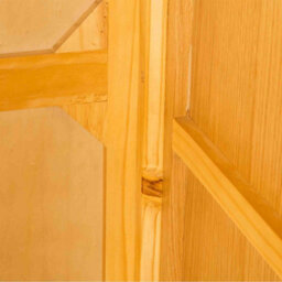 London Oak Large Triple Wardrobe With 2 Drawers - By Roseland Furniture - thumbnail 9