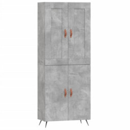 Berkfield Highboard Concrete Grey 69.5X34X180 Cm Engineered Wood - thumbnail 2