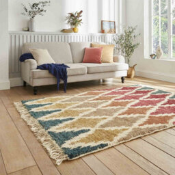 Multi Kilim Modern Easy To Clean Geometric Diningroom Bedroom And Living Room Rug-120Cm X 170Cm - thumbnail 2