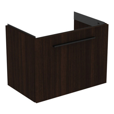 Ideal Standard I.life S Compact Matt Coffee Oak Effect Wall-Mounted Bathroom Vanity Unit (H) 440mm (W) 600mm - image 1