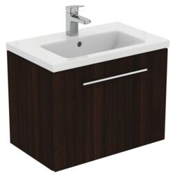 Ideal Standard I.life S Compact Matt Coffee Oak Effect Wall-Mounted Bathroom Vanity Unit (H) 440mm (W) 600mm - thumbnail 6