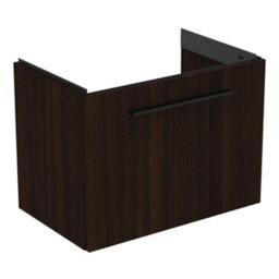 Ideal Standard I.life S Compact Matt Coffee Oak Effect Wall-Mounted Bathroom Vanity Unit (H) 440mm (W) 600mm