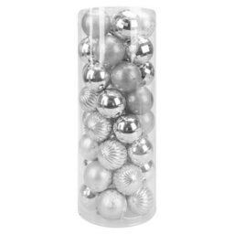 Christmas Bauble Decoration Hanging Tree Ornament X 40 6Cm Silver