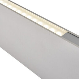 Luminosa Lighting Luminosa Kingsley Pendant 600mm 25W Silver Anodised & Frosted - thumbnail 4