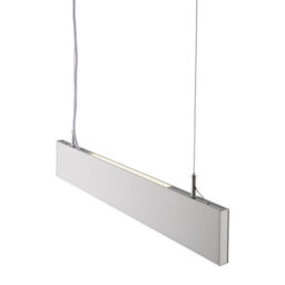 Luminosa Lighting Luminosa Kingsley Pendant 600mm 25W Silver Anodised & Frosted - thumbnail 2