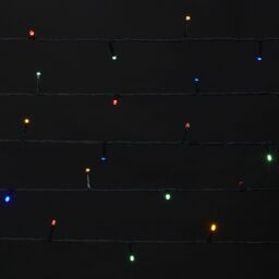 120 Multicolour Led String Lights With Timer Function Green Cable - thumbnail 4