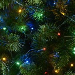 120 Multicolour Led String Lights With Timer Function Green Cable - thumbnail 2