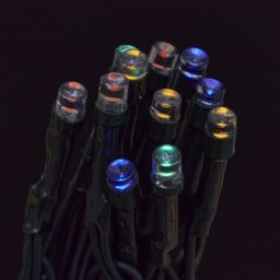 120 Multicolour Led String Lights With Timer Function Green Cable - thumbnail 5