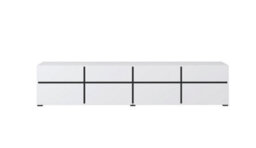 Arte Kross 40 Tv Cabinet In White - W2250mm H480mm D400mm Modern Minimalist Design - thumbnail 4