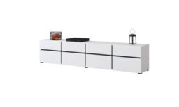 Arte Kross 40 Tv Cabinet In White - W2250mm H480mm D400mm Modern Minimalist Design - thumbnail 3