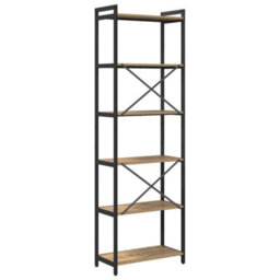Berkfield Modern Bookcase Artisan Oak 60 X 30 X 188 Cm Engineered Wood - thumbnail 7
