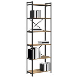Berkfield Modern Bookcase Artisan Oak 60 X 30 X 188 Cm Engineered Wood - thumbnail 3