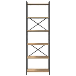 Berkfield Modern Bookcase Artisan Oak 60 X 30 X 188 Cm Engineered Wood - thumbnail 5