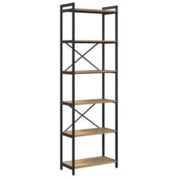 Berkfield Modern Bookcase Artisan Oak 60 X 30 X 188 Cm Engineered Wood - thumbnail 1