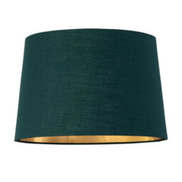 Modern Set Of 2 Tripod Chrome Table Lamp Bedside Lights Green & Gold Shade - thumbnail 5
