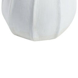 Beliani White Terracotta Vase With Rattan Neck, 17 X 17 X 30 Cm, Handmade Decorative Vase - thumbnail 6
