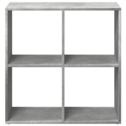 Berkfield Durable Room Divider Bookcase Concrete Grey 69.5X29X69.5 Cm Engineered Wood - thumbnail 5