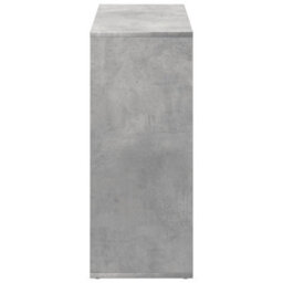 Berkfield Durable Room Divider Bookcase Concrete Grey 69.5X29X69.5 Cm Engineered Wood - thumbnail 6