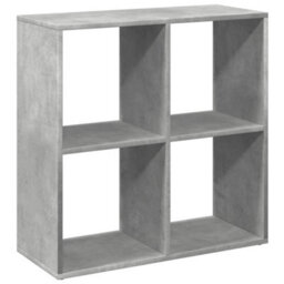 Berkfield Durable Room Divider Bookcase Concrete Grey 69.5X29X69.5 Cm Engineered Wood