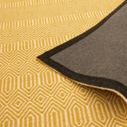 Mustard Geometric Handmade Modern Wool Easy To Clean Rug Dining Room Bedroom And Living Room-120Cm X 170Cm - thumbnail 6