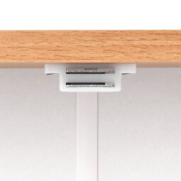 Wyld and Coco Nordiclight Wall-Mounted Bathroom Mirror Cabinet White Mdf With Natural Wood Top 17 X 60 Cm - thumbnail 7