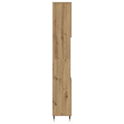 Walplus Bathroom Cabinet Artisan Oak 30X30X190 Cm Engineered Wood - thumbnail 5