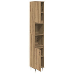 Walplus Bathroom Cabinet Artisan Oak 30X30X190 Cm Engineered Wood - thumbnail 7