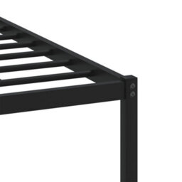 Berkfield Metal Bed Frame Without Mattress Brown Oak 75X190 Cm Small Single - thumbnail 8