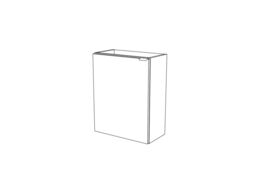 GoodHome Imandra Gloss Grey Single Wall-Mounted Bathroom Cloakroom Unit (H) 550mm (W) 436mm - thumbnail 4
