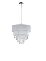 Luminosa Lighting Luminosa Twist Cylindrical Pendant Ceiling Light White 40X37.5Cm - thumbnail 1
