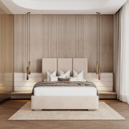 Murphy Upholstered Bed By Conrad Interiors - Double - thumbnail 2