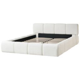 Beliani Bed Fabric Orville 160 X 200 Cm (Eu King Size) Off-White - thumbnail 4