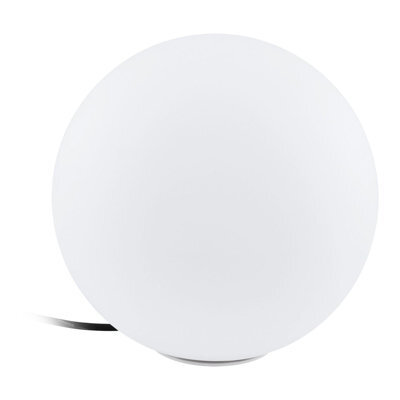 Ip65 Waterproof Outdoor Garden Ball Light With 40W E27 Bulb - 300mm White Globe - image 1