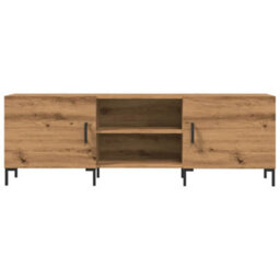 Berkfield Tv Cabinet Artisan Oak 150X30X50 Cm Engineered Wood - thumbnail 4