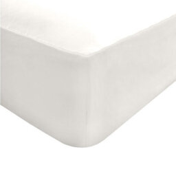 Gr8 Home Sleepdown Fitted Sheet White Easy Care Polycotton Bed Linen Bedsheet Bedding Double - thumbnail 2
