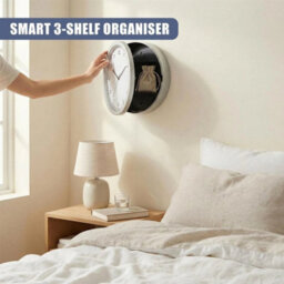 Sliver Wall Clock Hidden Safe Secret Compartment Box - thumbnail 4