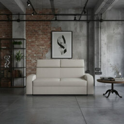 Oslo M3 3 Seater Sofa With Adjustable Headrests No Bed Function Upholstered Modern Freestanding Couch Various Colours Cream - thumbnail 2